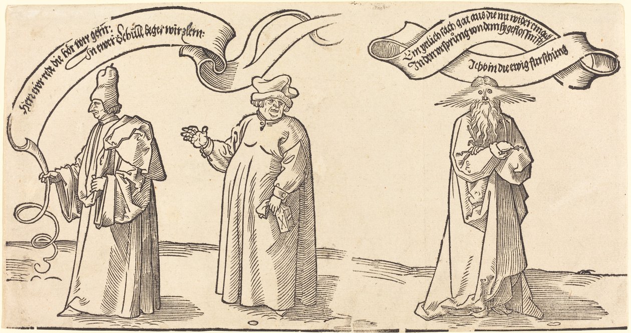 The Teacher, the Clergyman, and Providence by Albrecht Dürer