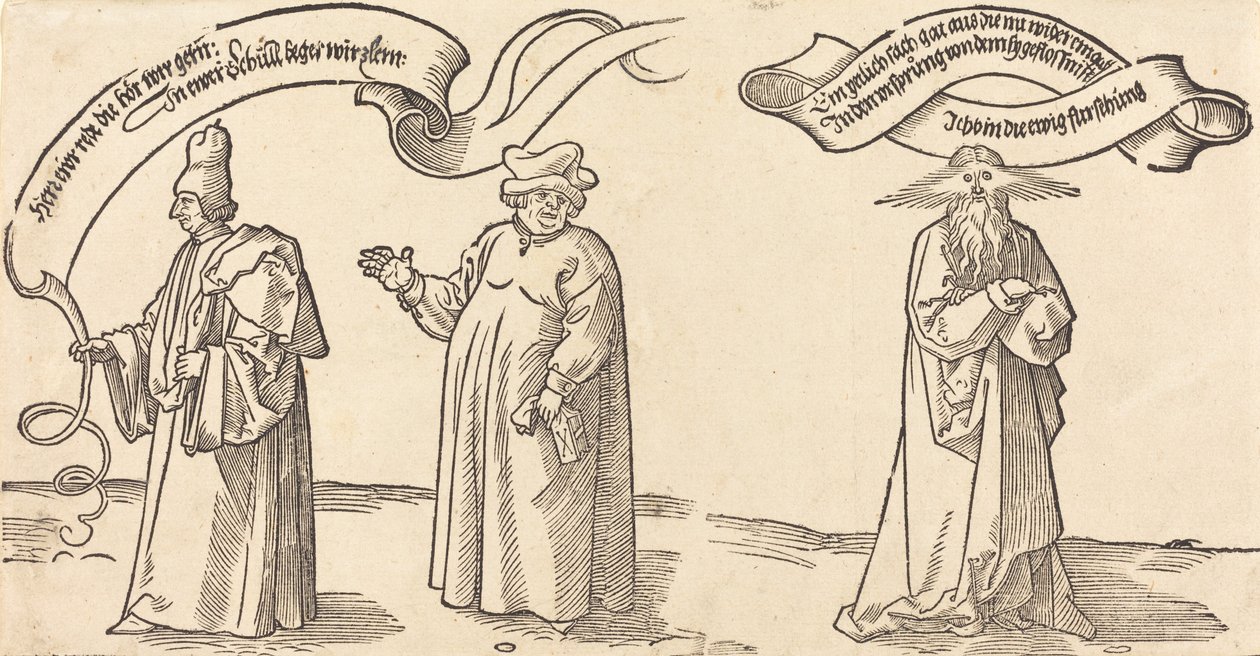 The Teacher, the Clergyman, and Providence by Albrecht Dürer