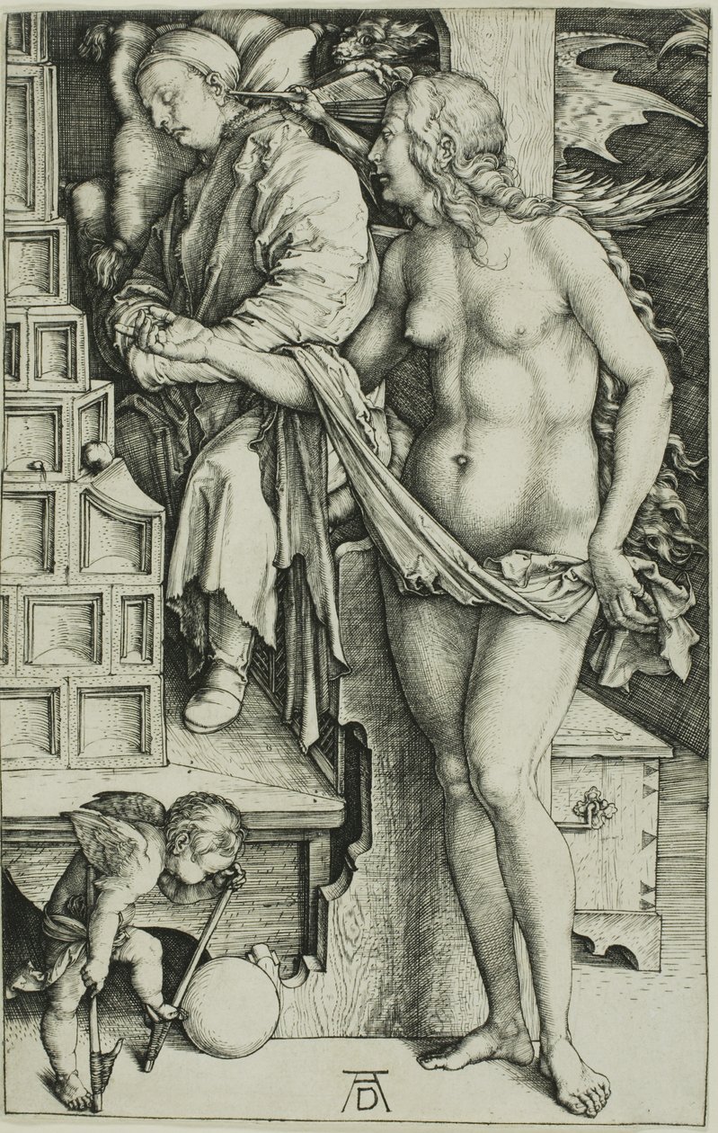 The Temptation of the Idler (The Dream of the Doctor) by Albrecht Dürer