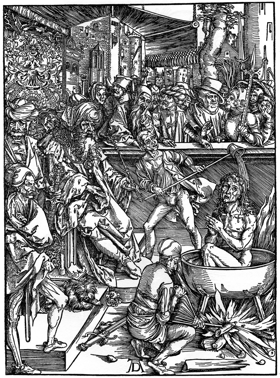 The Torture of St John the Evangelist by Albrecht Dürer