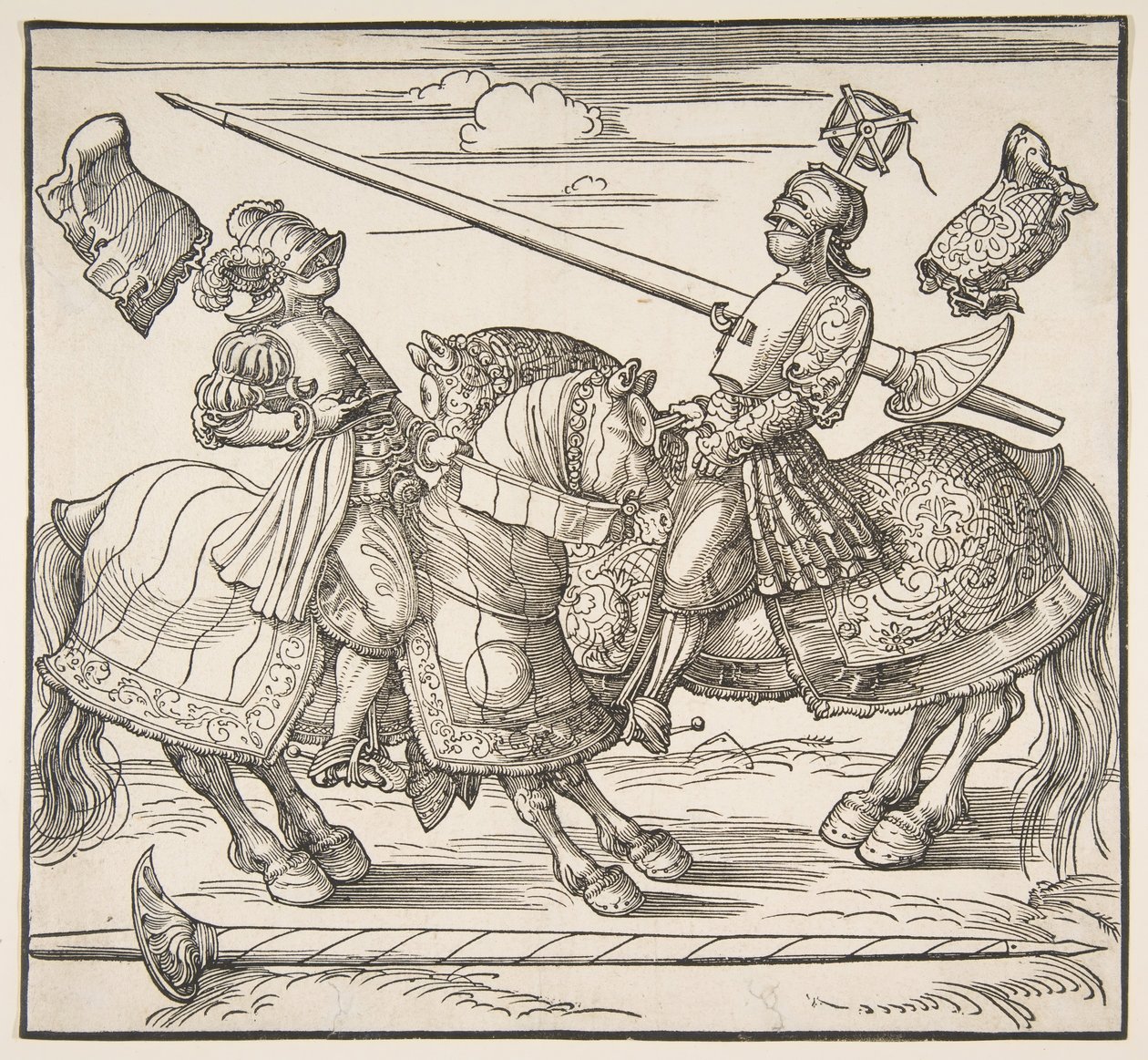 The Tournament on Horseback, ca. 1517-18 by Albrecht Dürer
