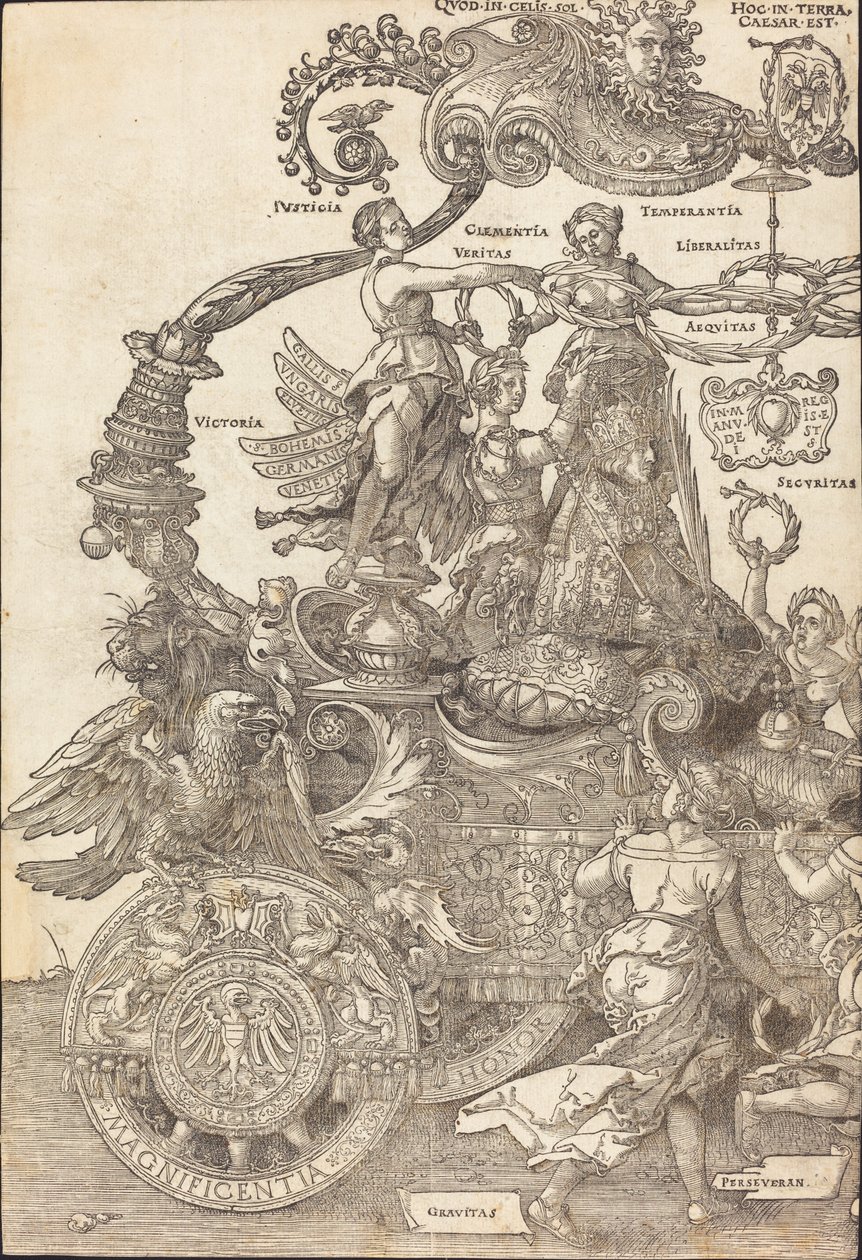 The Triumphal Chariot of Maximilian I (The Great Triumphal Car) [plate 1 of 8] by Albrecht Dürer