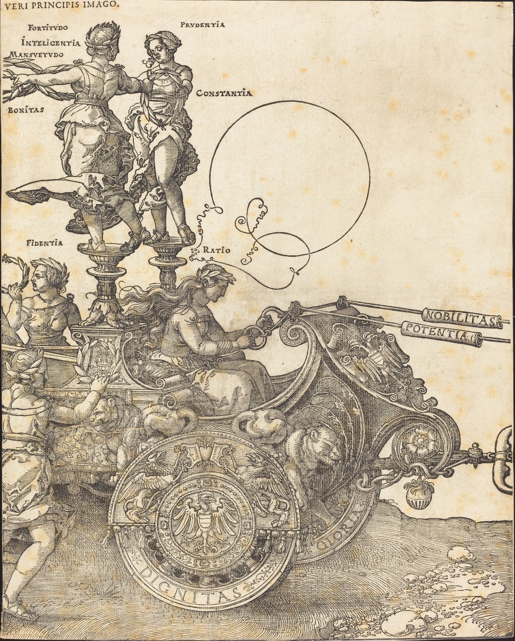 The Triumphal Chariot of Maximilian I (The Great Triumphal Car) [plate 2 of 8] by Albrecht Dürer