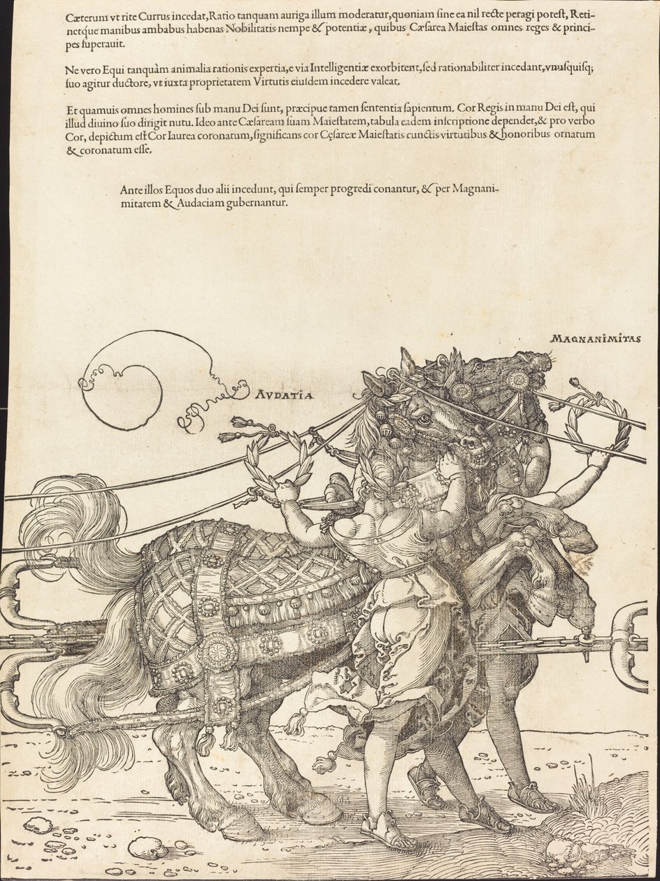 The Triumphal Chariot of Maximilian I (The Great Triumphal Car) [plate 7 of 8] by Albrecht Dürer