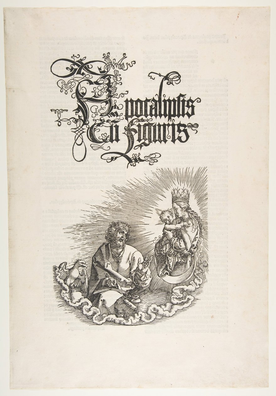 The Virgin Appearing to Saint John, from The Apocalypse by Albrecht Dürer