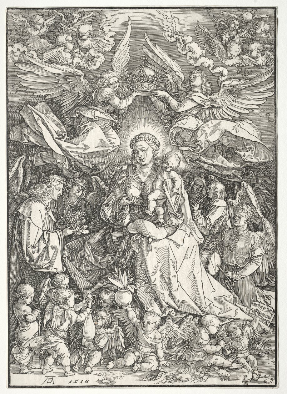 The Virgin Surrounded by Many Angels by Albrecht Dürer