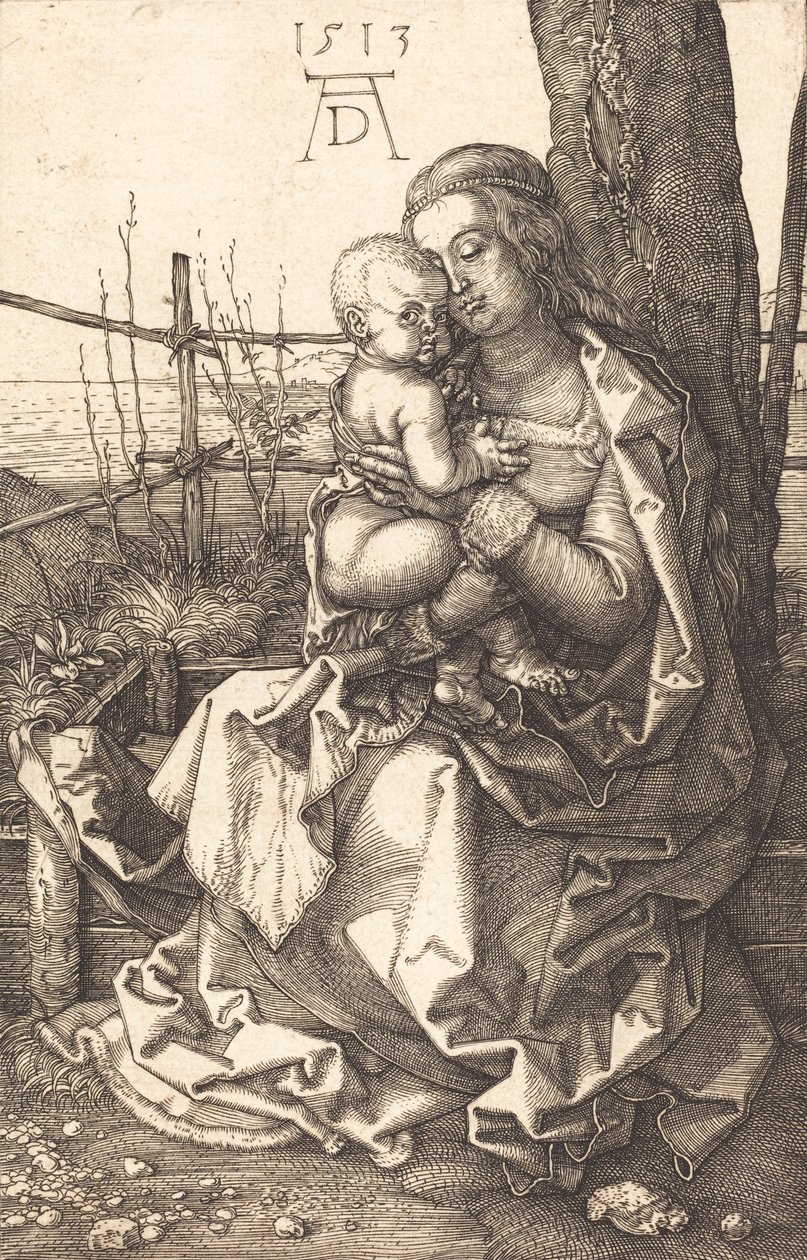 The Virgin and Child Seated by a Tree by Albrecht Dürer