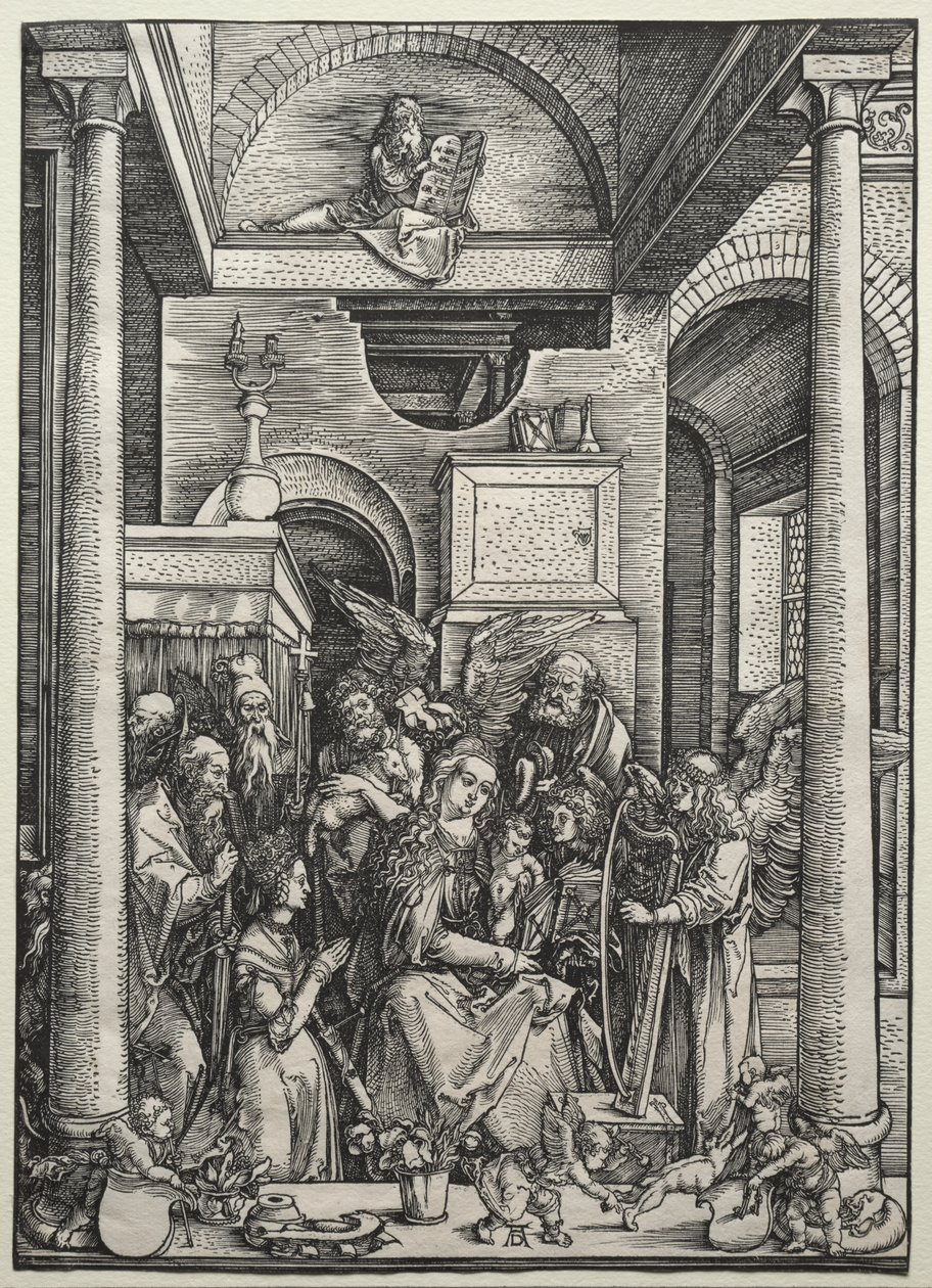 The Virgin and Child Surrounded by Saints and Angels by Albrecht Dürer