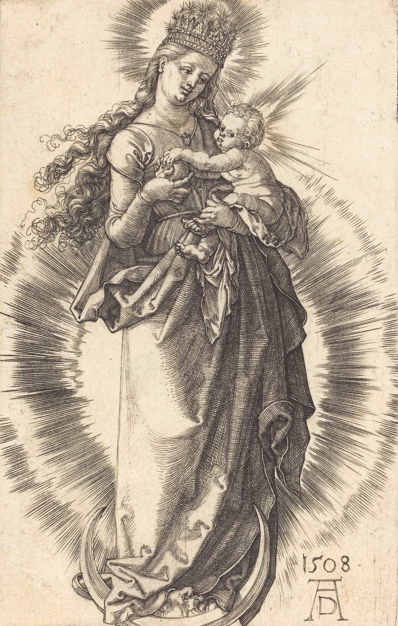 The Virgin and Child on a Crescent with a Starry Crown, 1508 by Albrecht Dürer