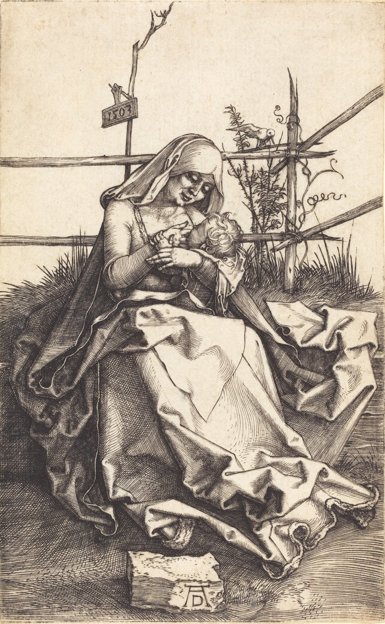 The Virgin and Child on a Grassy Bench, 1503 by Albrecht Dürer