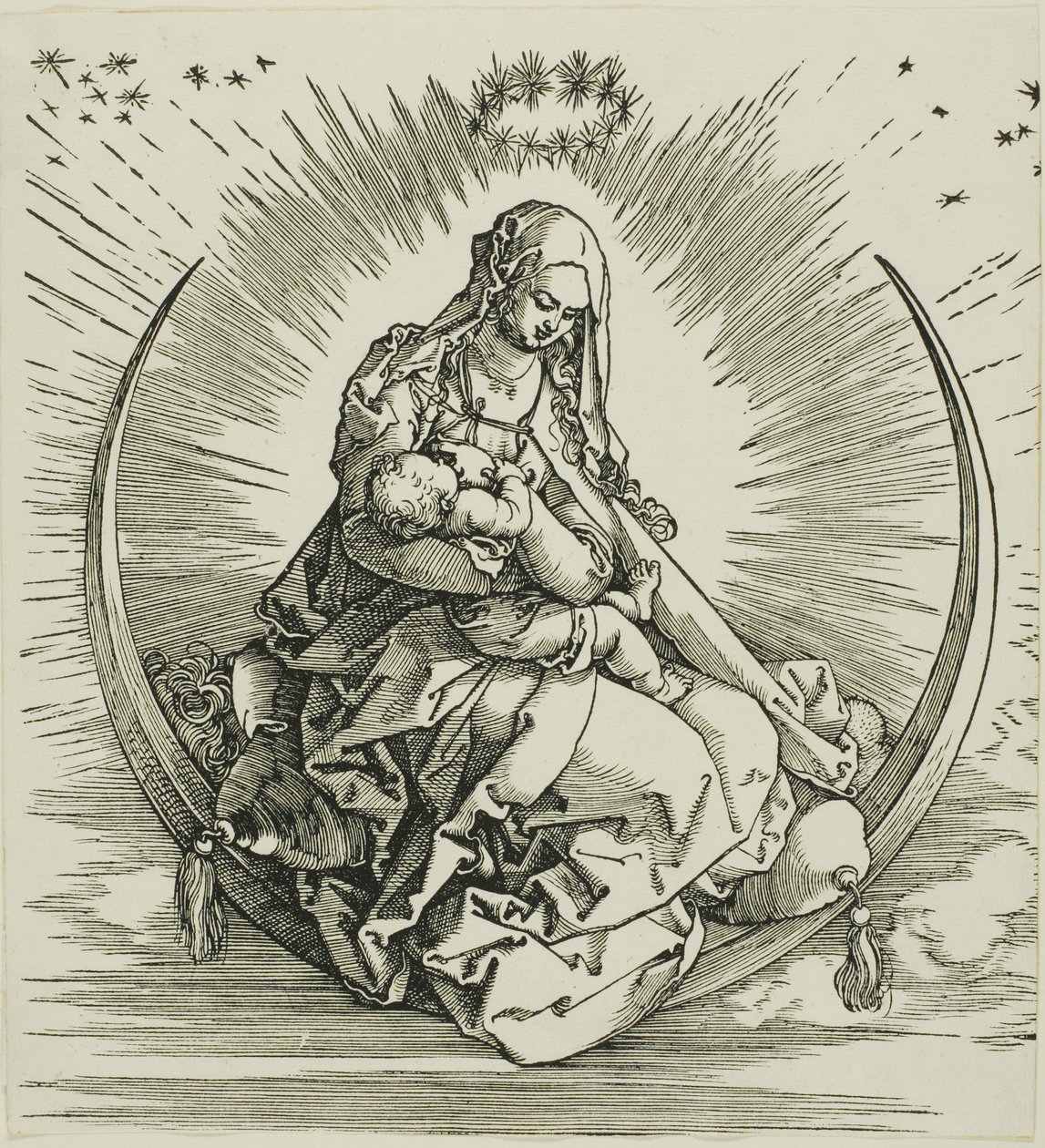 The Virgin on the Crescent, from The Life of the Virgin by Albrecht Dürer