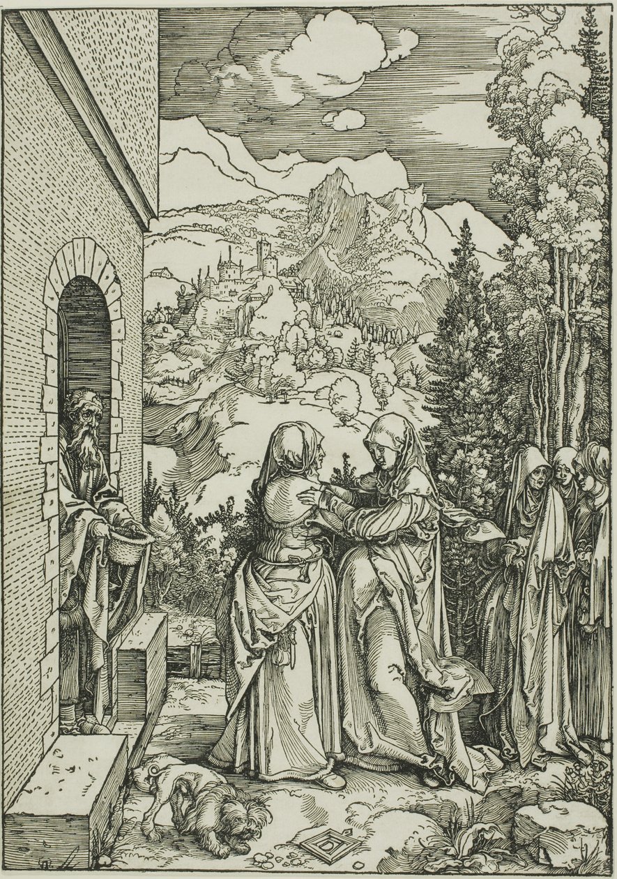 The Visitation, from The Life of the Virgin by Albrecht Dürer