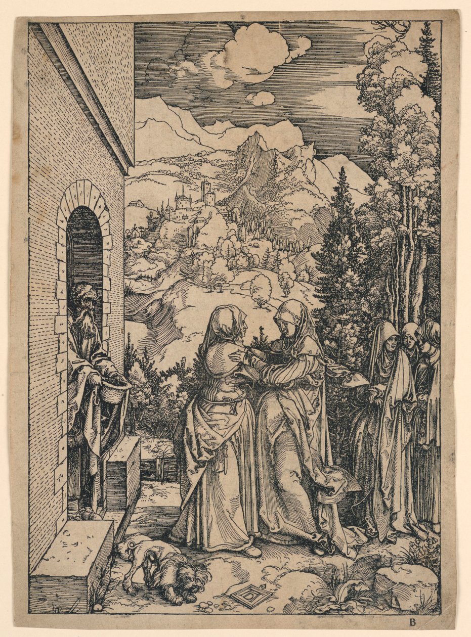 The Visitation, from "The Life of the Virgin" by Albrecht Dürer