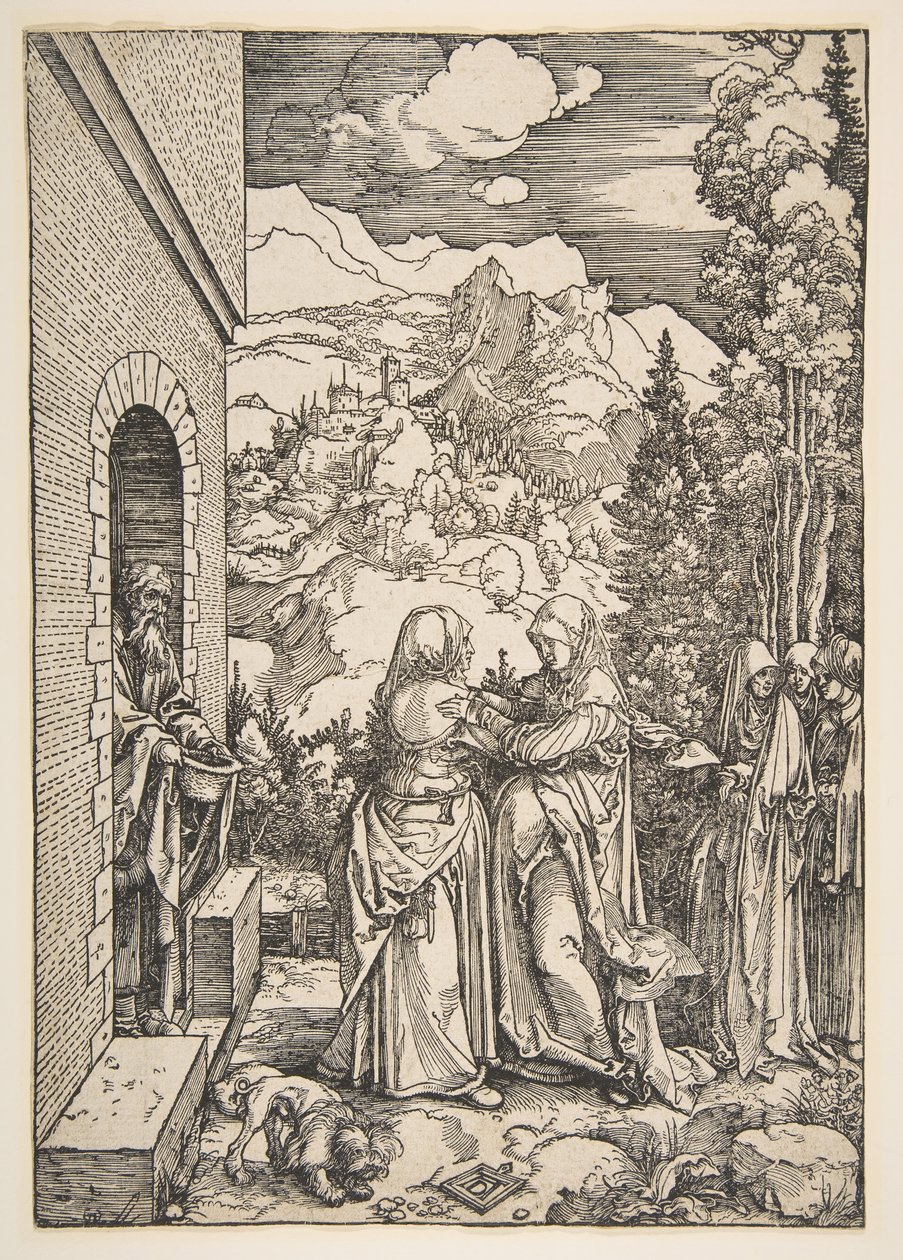 The Visitation, from The Life of the Virgin by Albrecht Dürer
