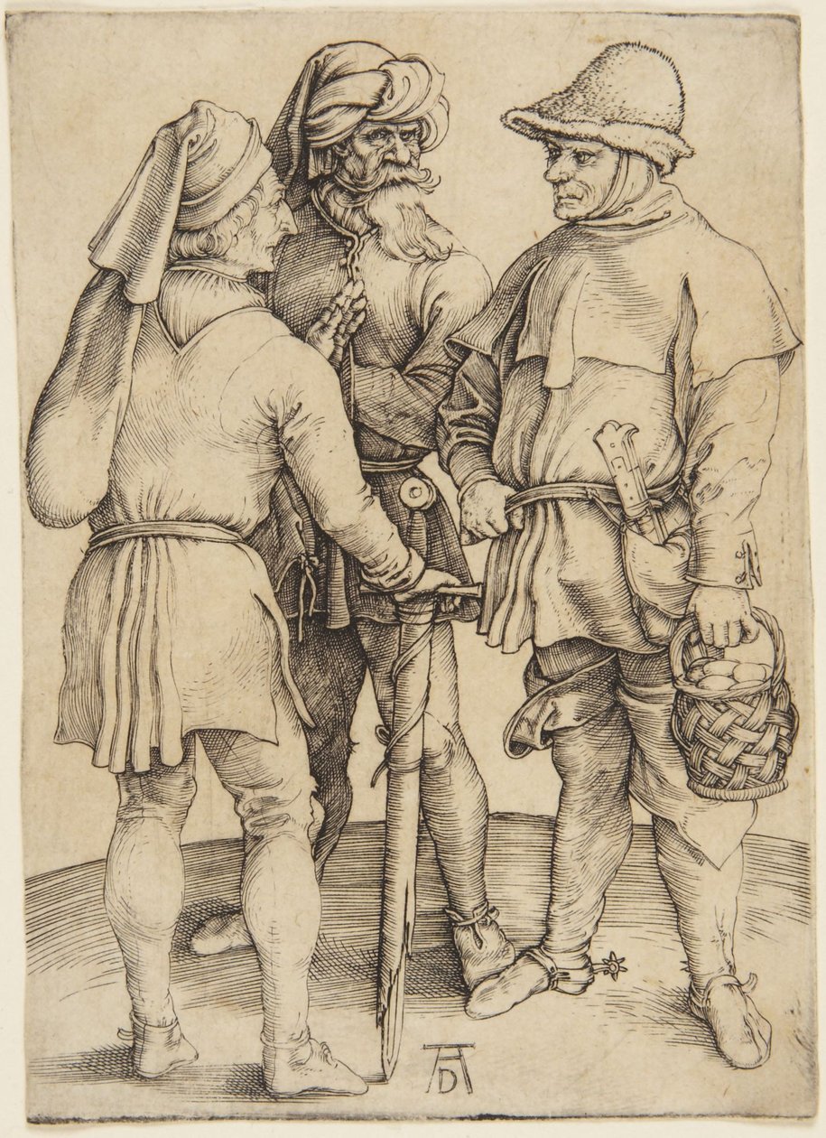 Three Peasants in Conversation by Albrecht Dürer
