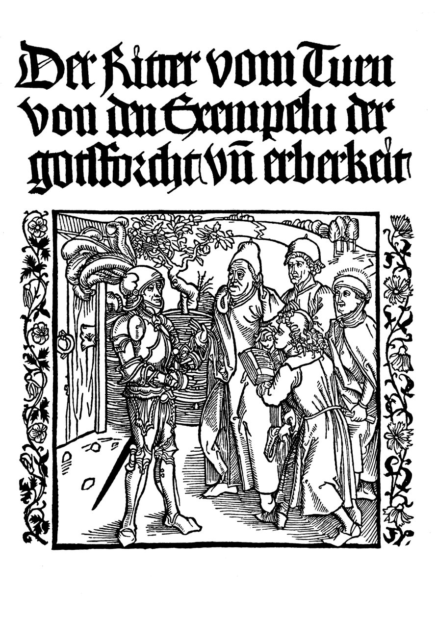 Title Page of The Book of the Knight of the Tower by Albrecht Dürer