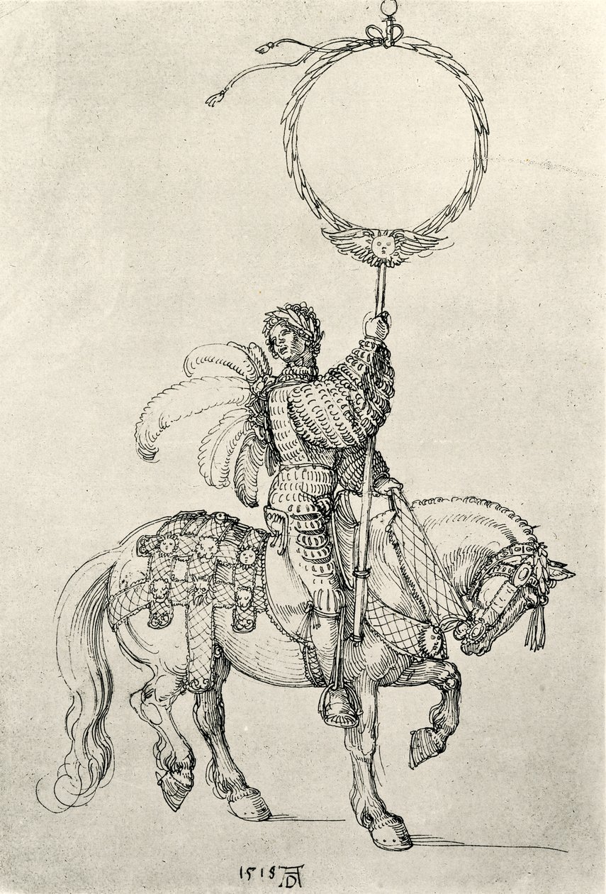 Young Rider as Wreath Holder by Albrecht Dürer