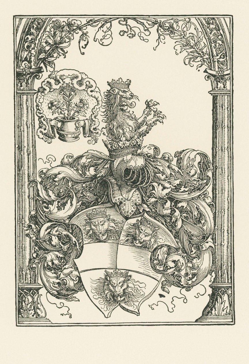 Coat of Arms of Jacob de Bannissis by Albrecht Dürer or Duerer