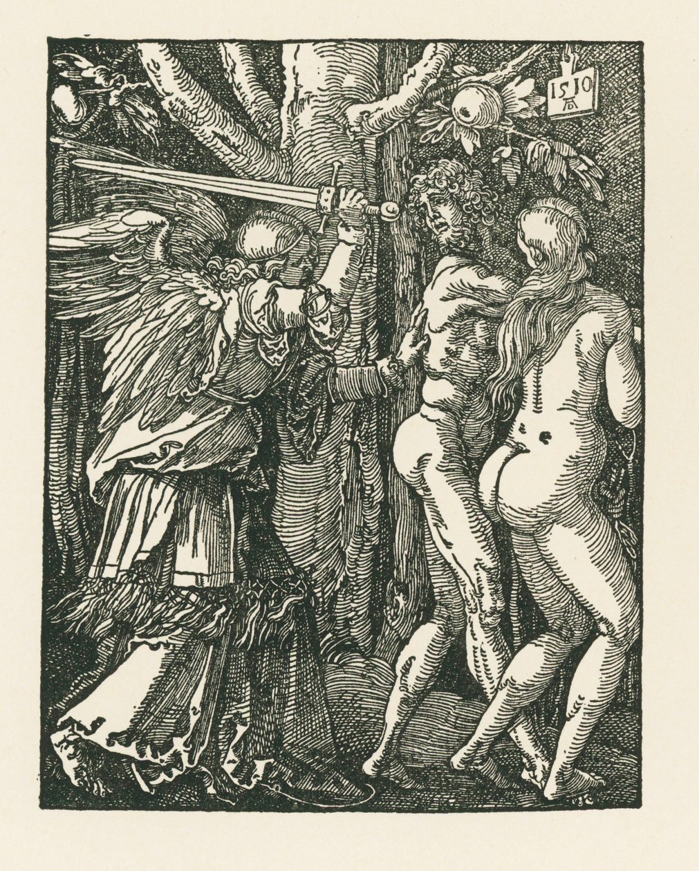 Expulsion from Paradise by Albrecht Dürer or Duerer