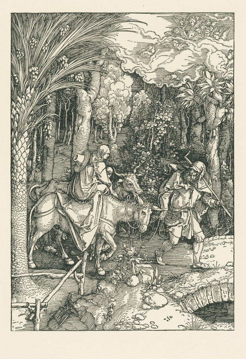 Flight to Egypt by Albrecht Dürer or Duerer