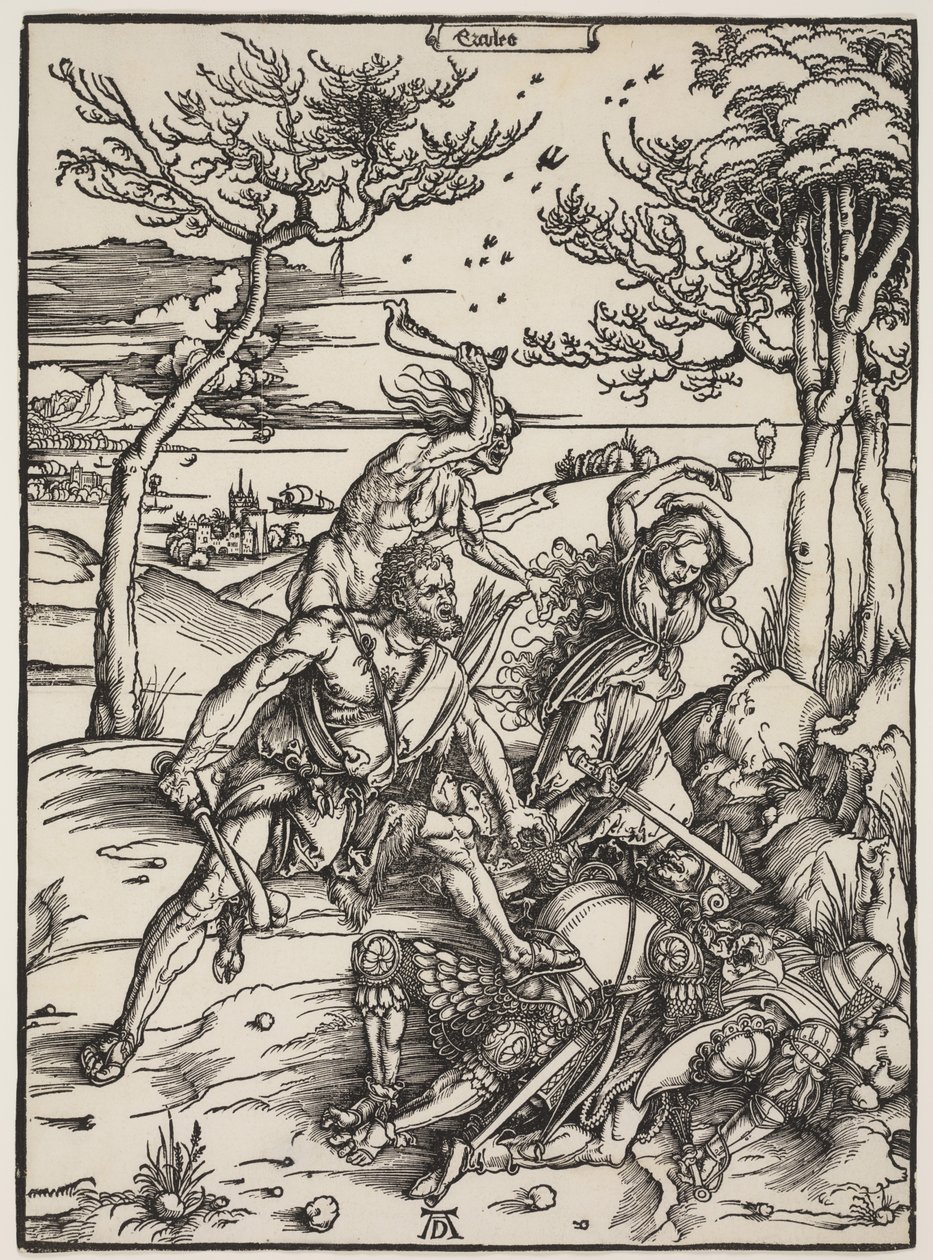 Hercules Conquering Cacus, c.1496 by Albrecht Dürer