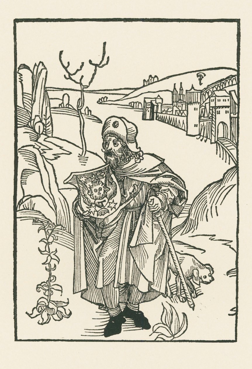 Jean Charlier de Gerson as Pilgrim by Albrecht Dürer or Duerer