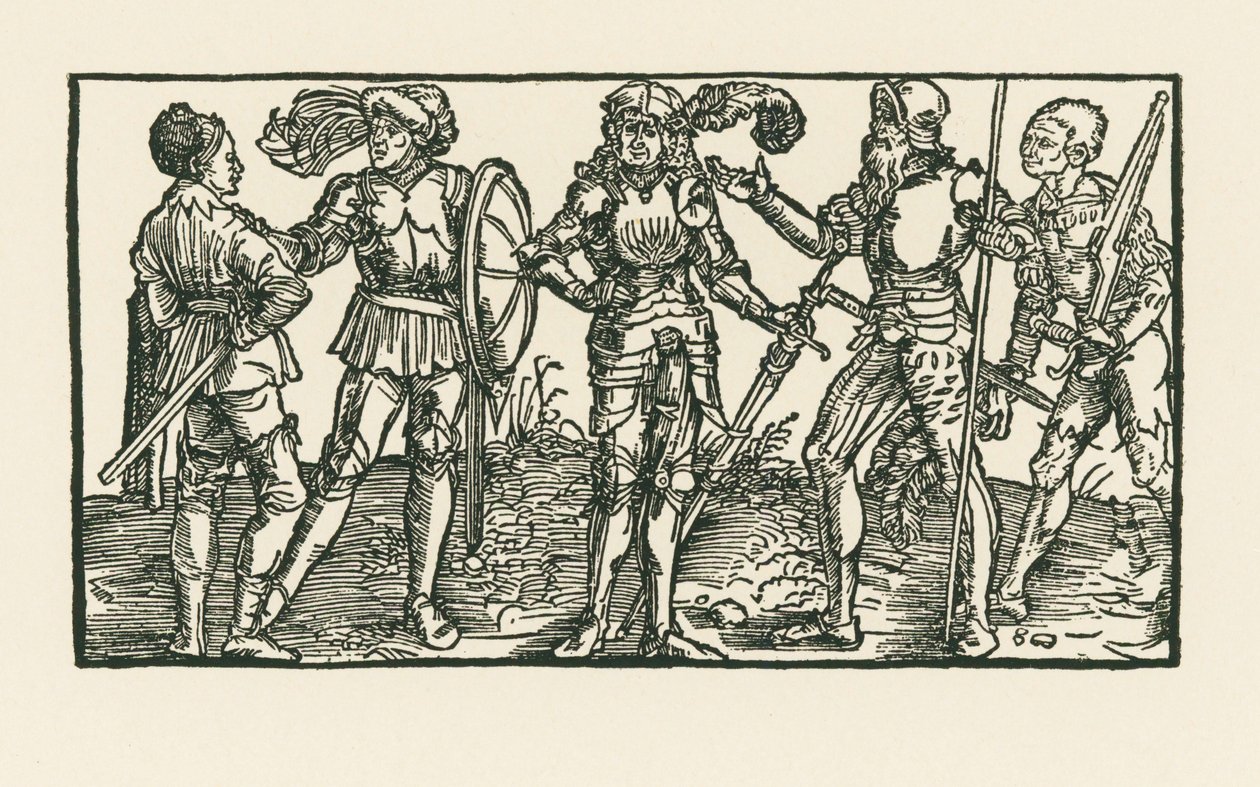 Knights and Soldiers by Albrecht Dürer or Duerer