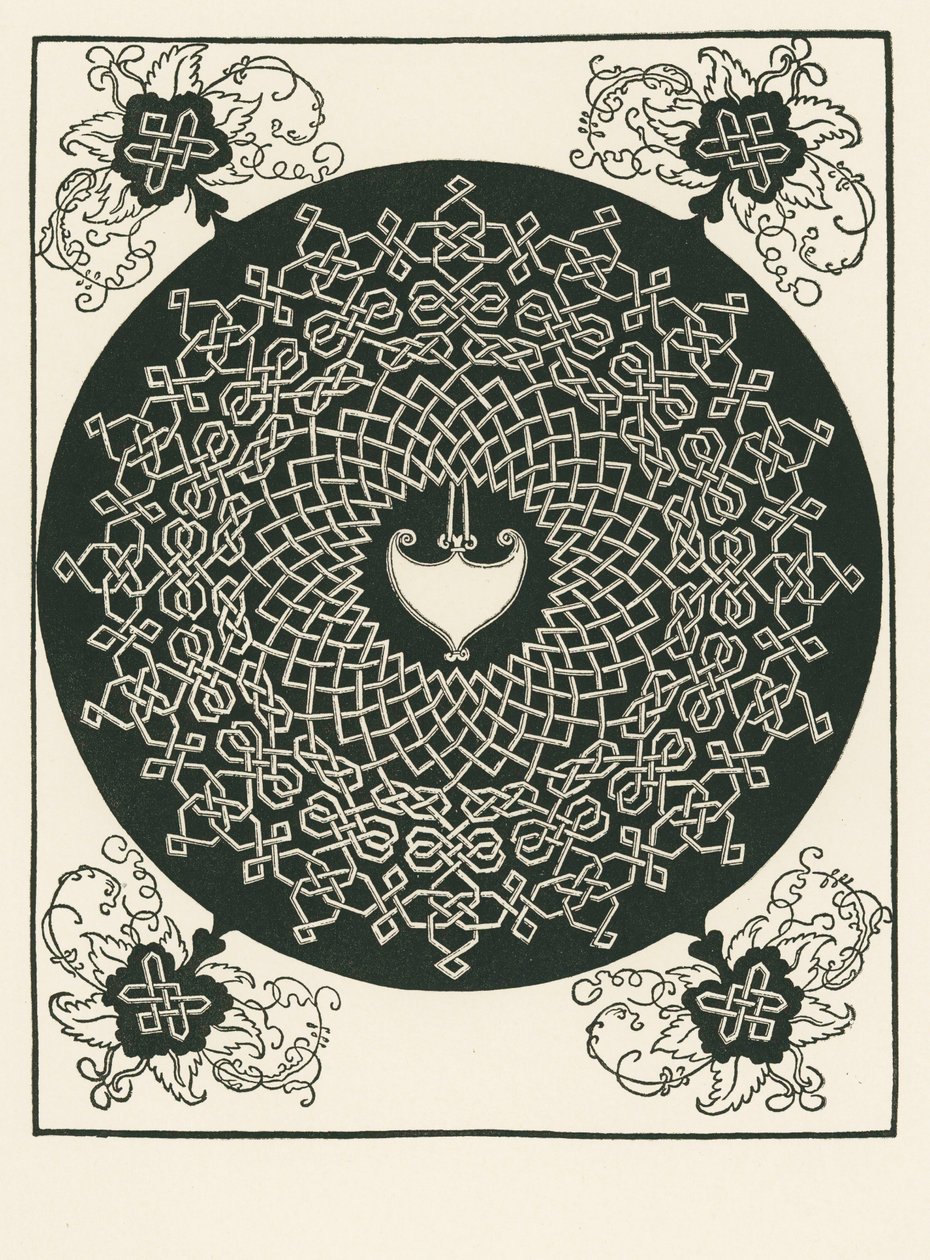 Knot with Heart-Shaped Centre-Piece and Angular Pattern by Albrecht Dürer or Duerer