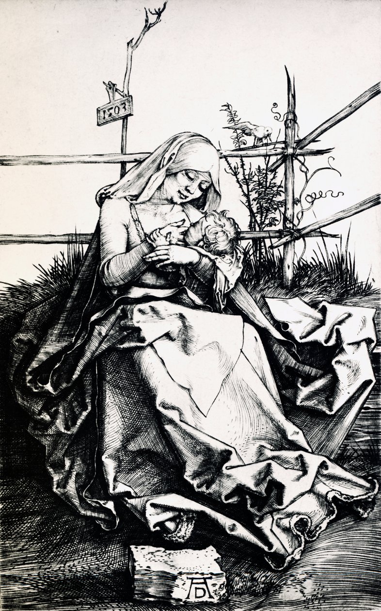 Madonna and Child in a Fence by Albrecht Dürer