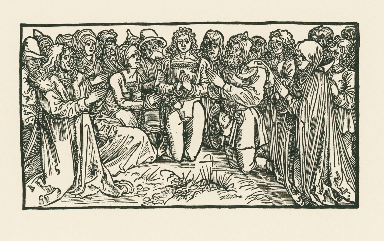 Men and Women at Prayer by Albrecht Dürer or Duerer