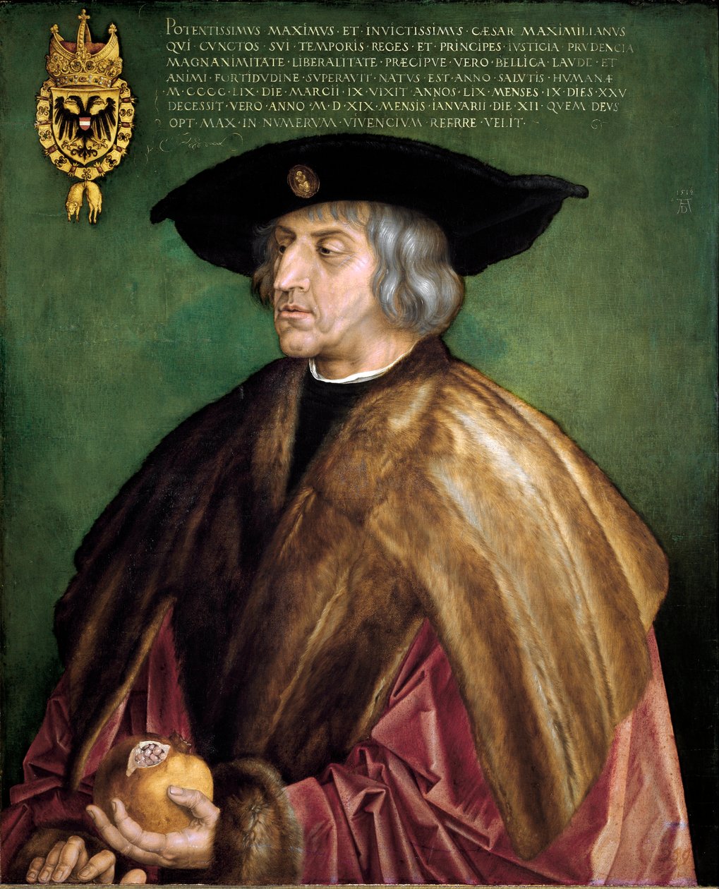 Portrait of Emperor Maximilian I of Habsburg by Albrecht Dürer