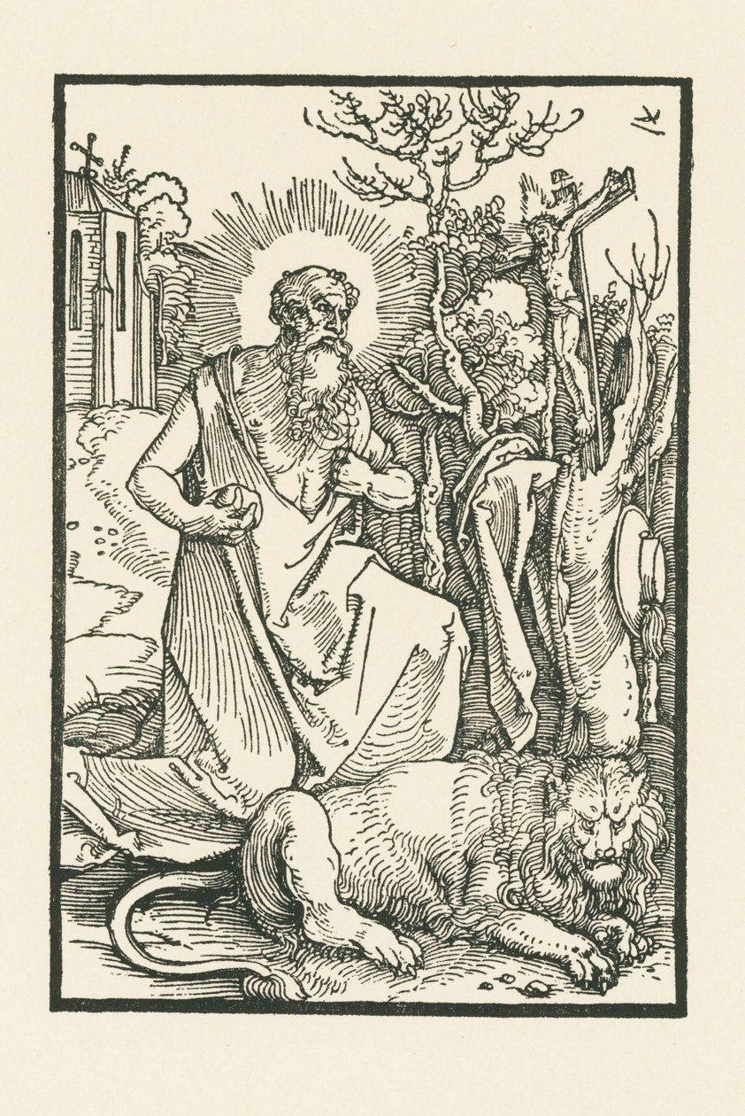 Saint Jerome. Illustration to Lukas von Prag: Apologia by Albrecht Dürer or Duerer