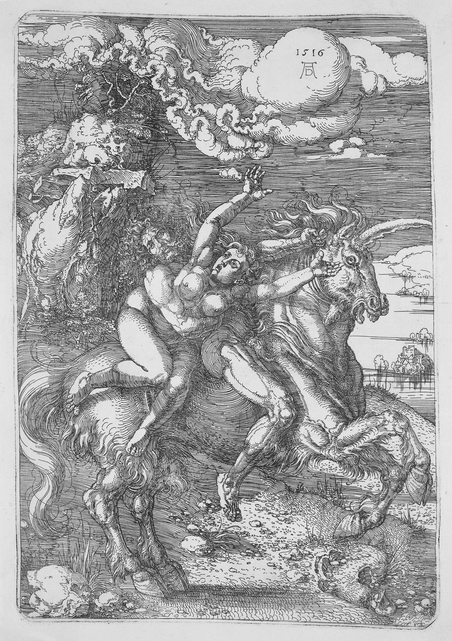 The Abduction on the Unicorn by Albrecht Dürer