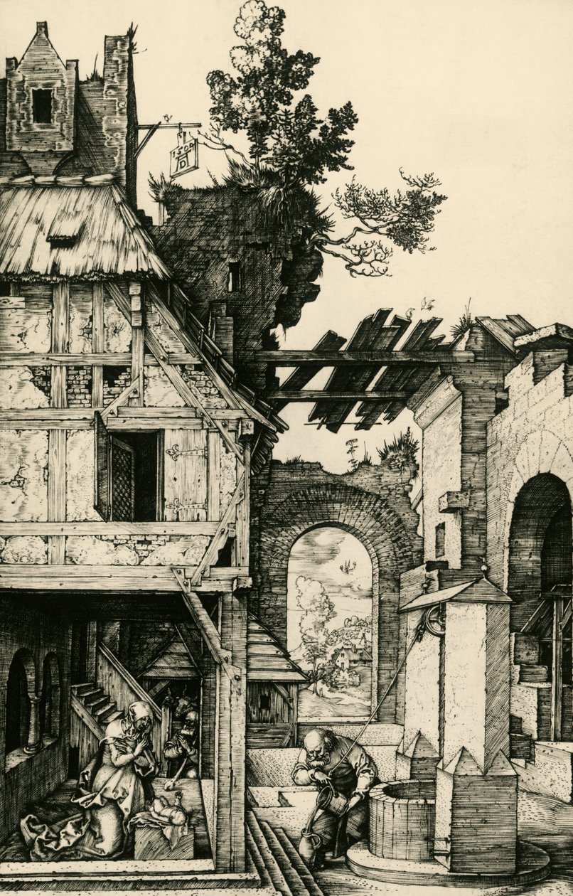 The Adoration of the Child, engraving by Albrecht Dürer