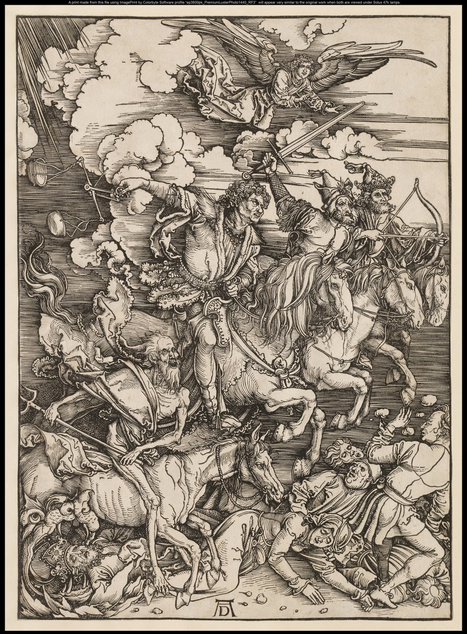 The Apocalypse: The Four Horsemen by Albrecht Dürer or Duerer