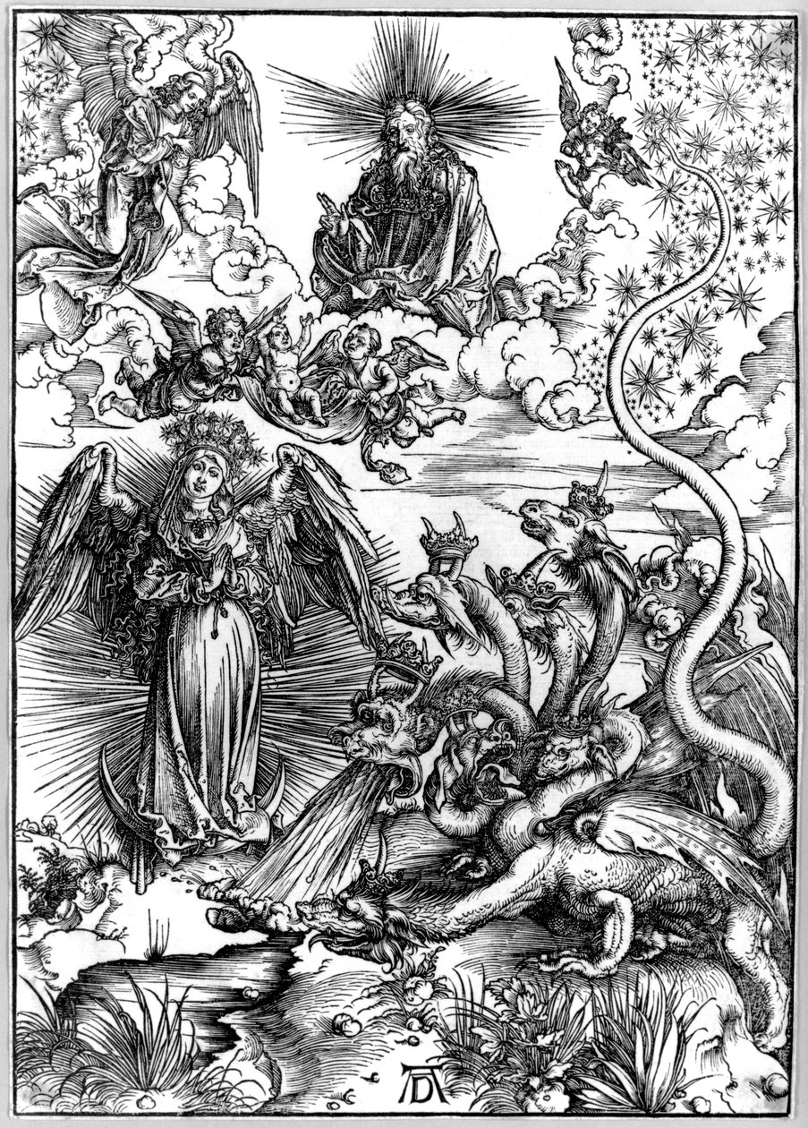 The Apocalyptic Woman or The Woman Clothed with the Sun and the Seven-headed Dragon, from The Apocalypse or the Revelation of St. John by Albrecht Dürer