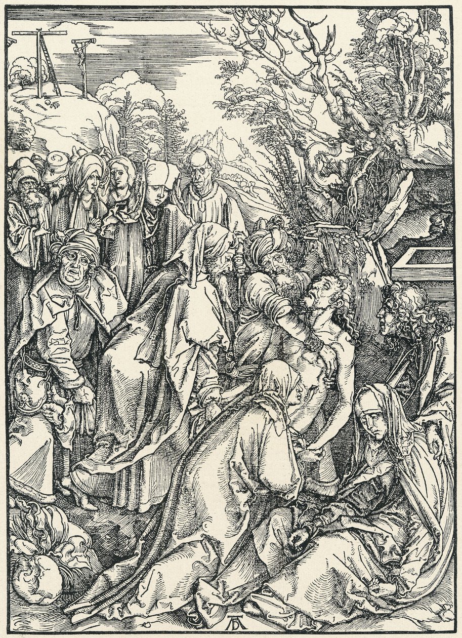 The Entombment, from the Large Passion by Albrecht Dürer