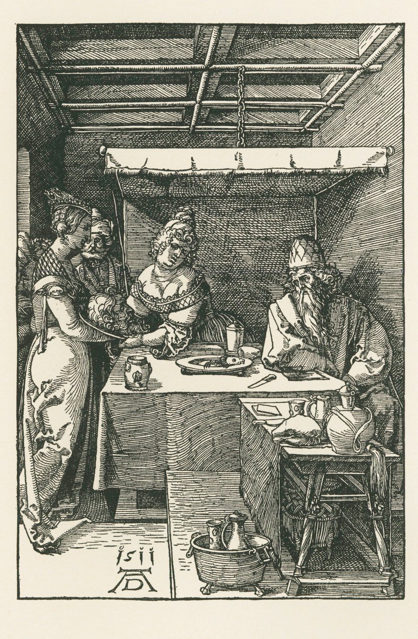The Head of Saint John the Baptist is Brought to Herod by Albrecht Dürer or Duerer