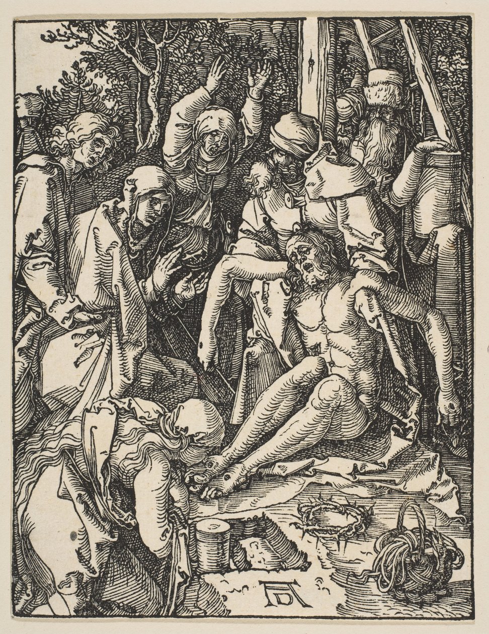 The Lamentation, from the Small Passion, c.159 by Albrecht Dürer