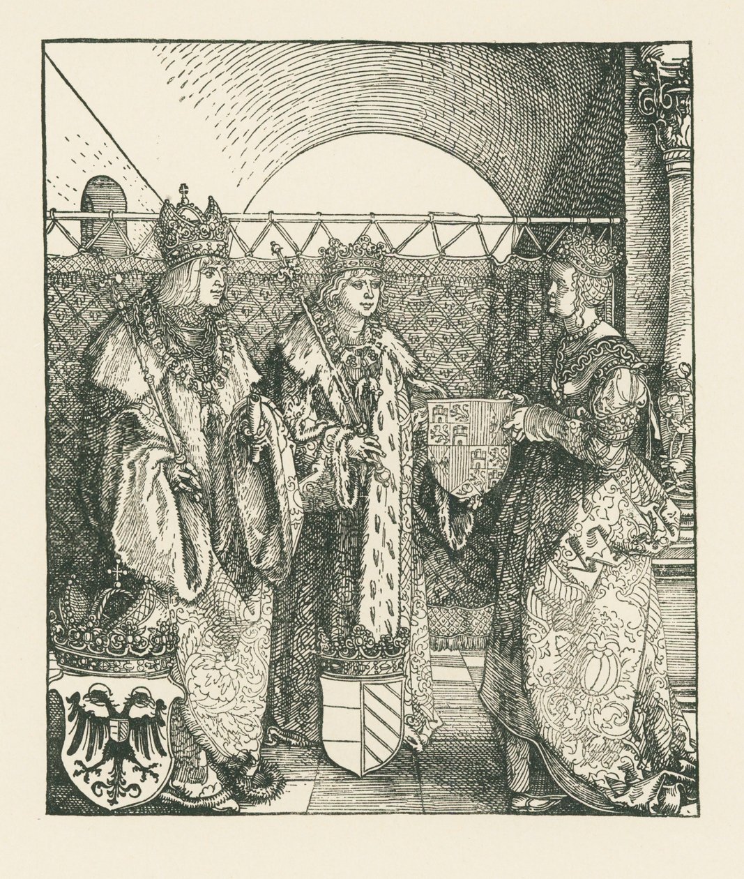 Triumphal Arch for Emperor Maximilian I by Albrecht Dürer or Duerer