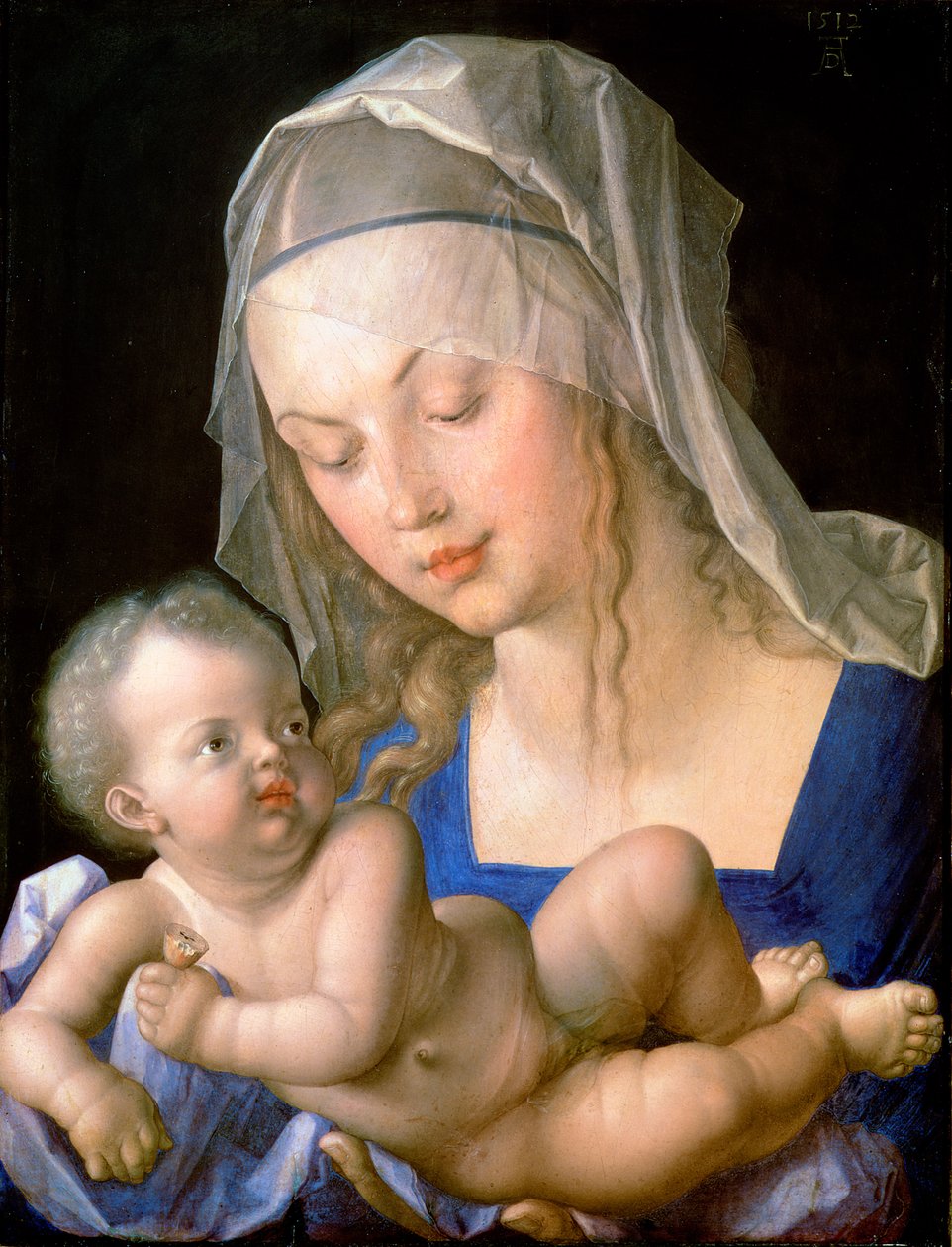 Virgin and Child Holding a Half-Eaten Pear by Albrecht Dürer