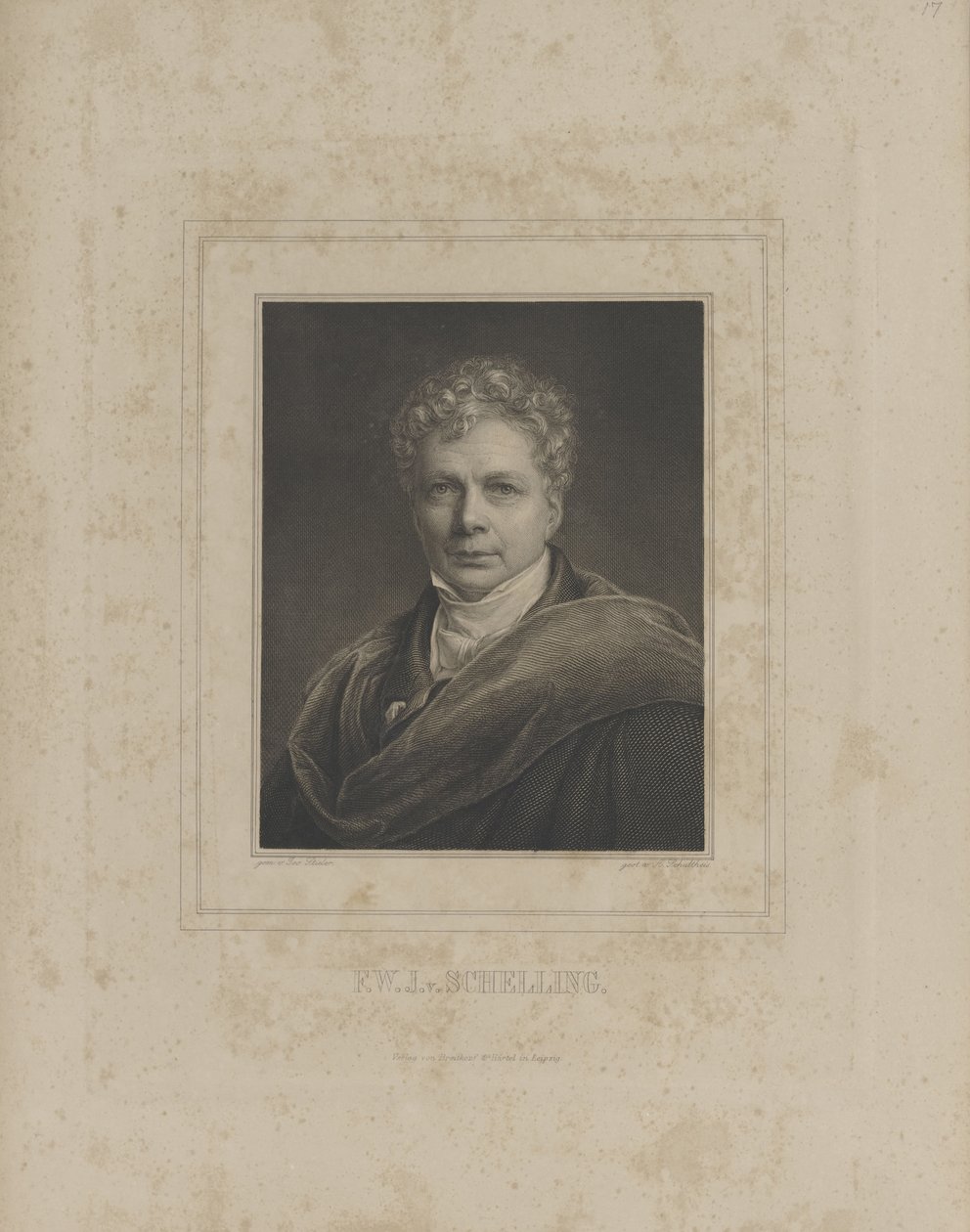Friedrich Wilhelm Joseph Schelling 1775-1854 by Albrecht Fürchtegott Schultheiss