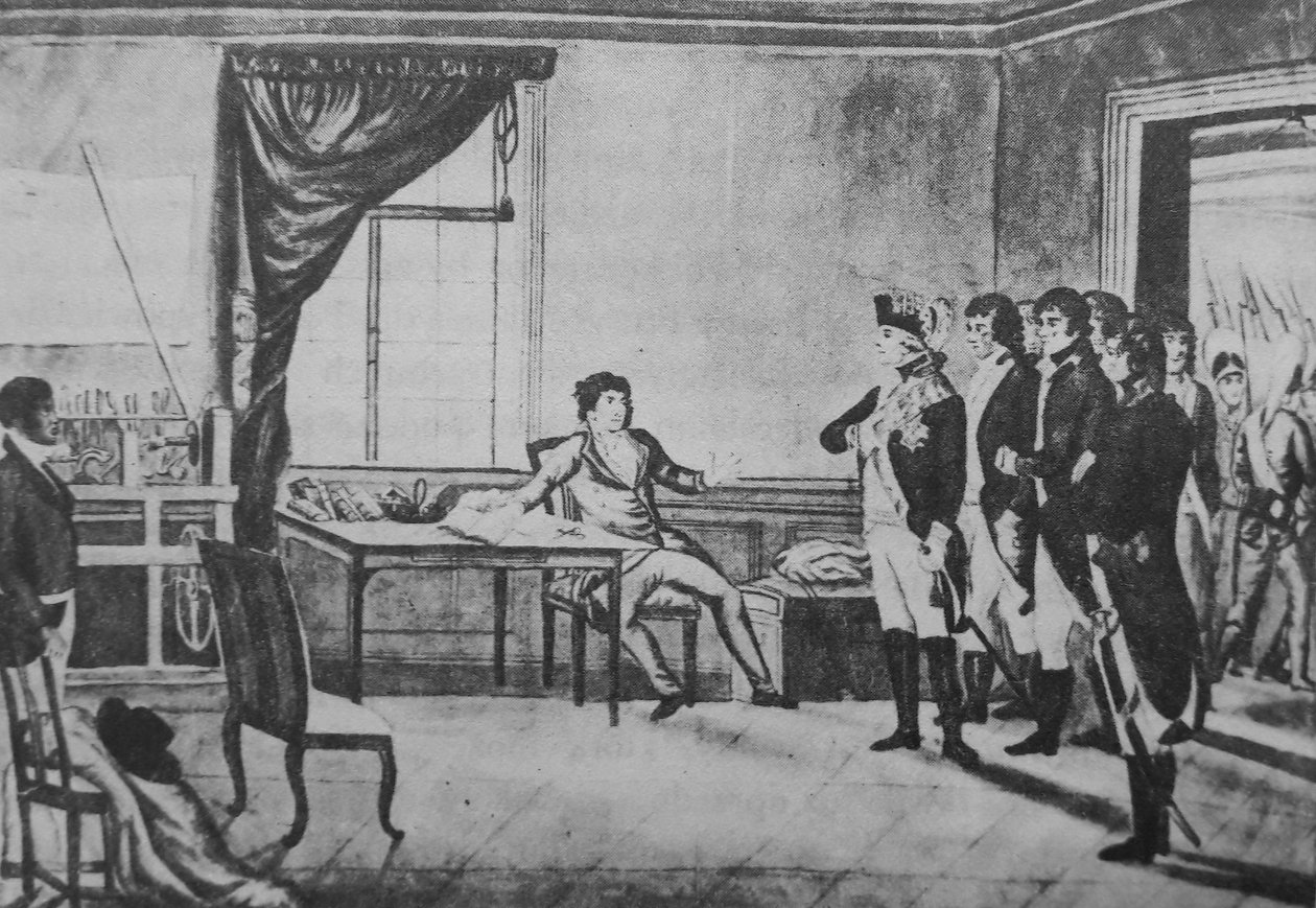 Tsar Paul I Visiting Tadeusz Kościuszko in Prison by Aleksander Orłowski