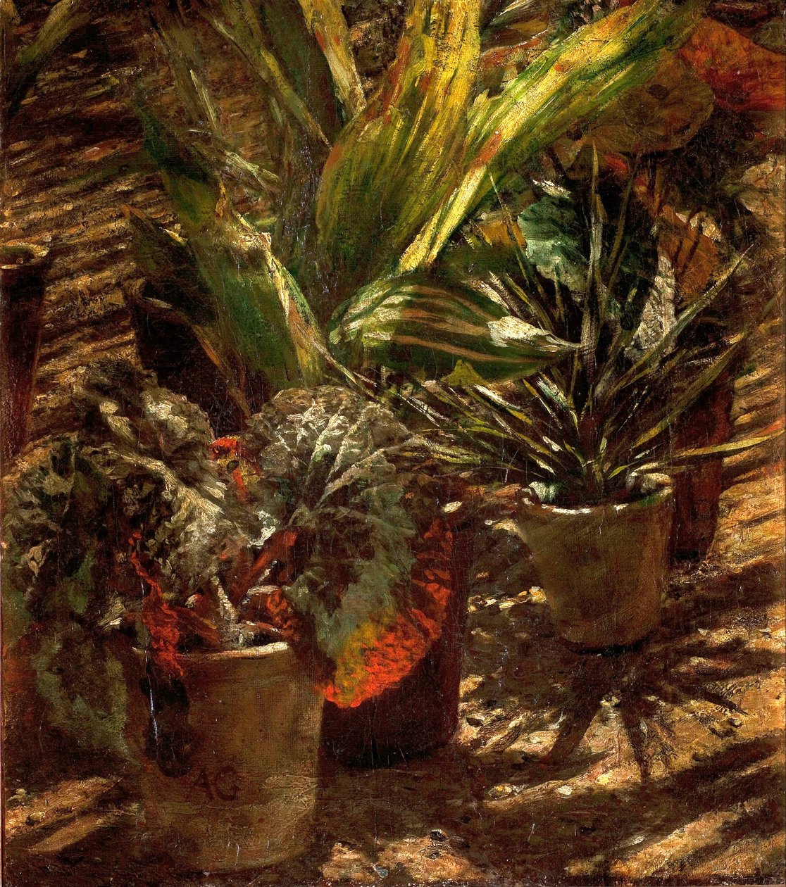 Begonias by Aleksander Gierymski