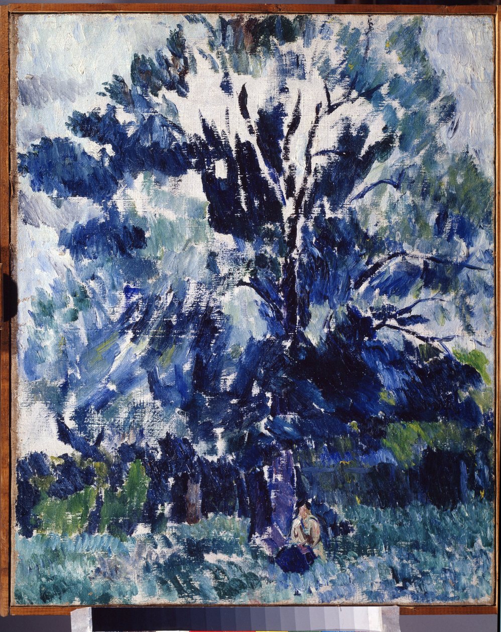 Landscape. Under the Tree by Aleksandr Davidovic Drevin