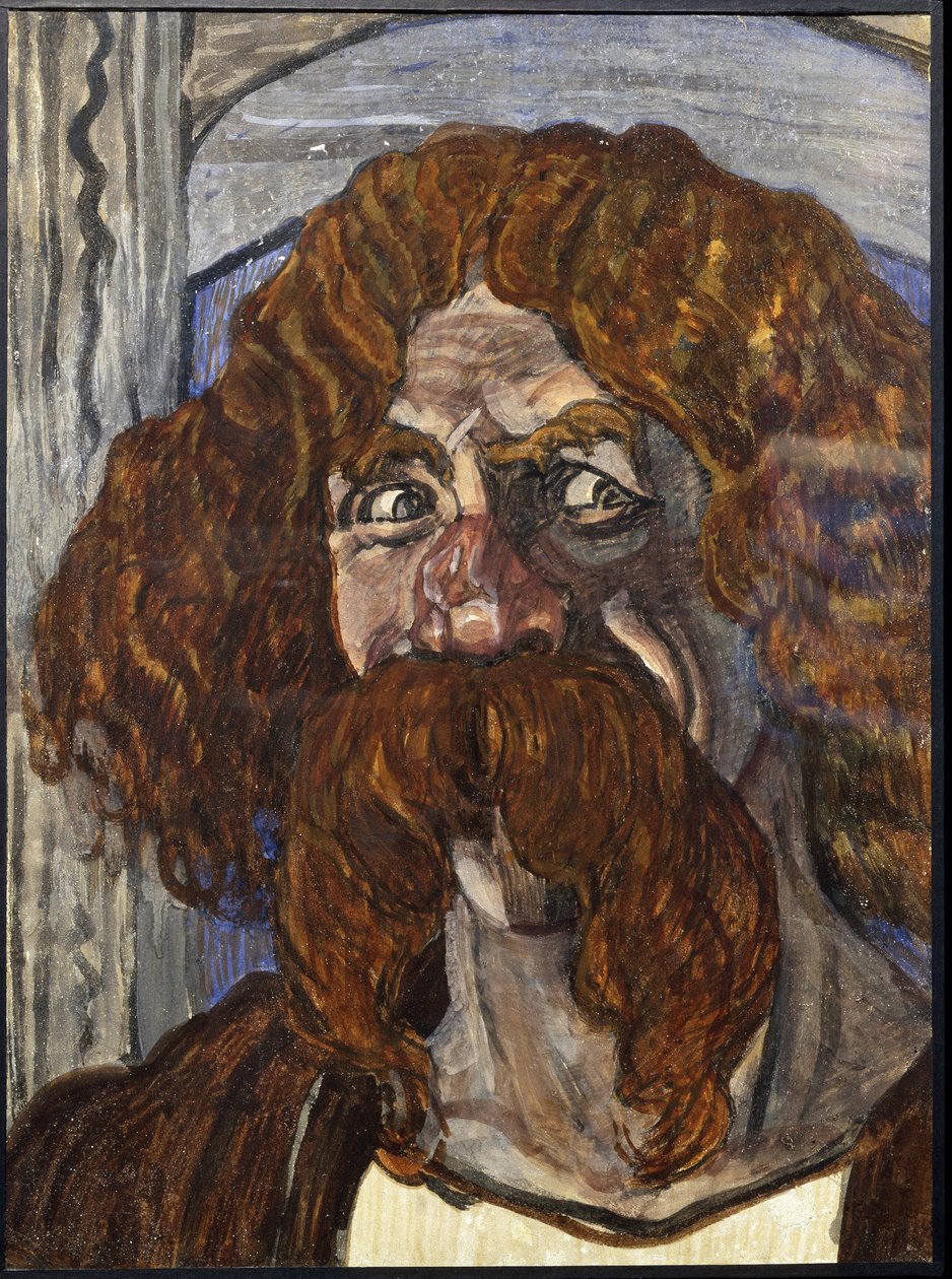 Fyodor Shalyapin as Farlaf in the Opera Ruslan and Lyudmila by M. Glinka by Aleksandr Jakovlevic Golovin