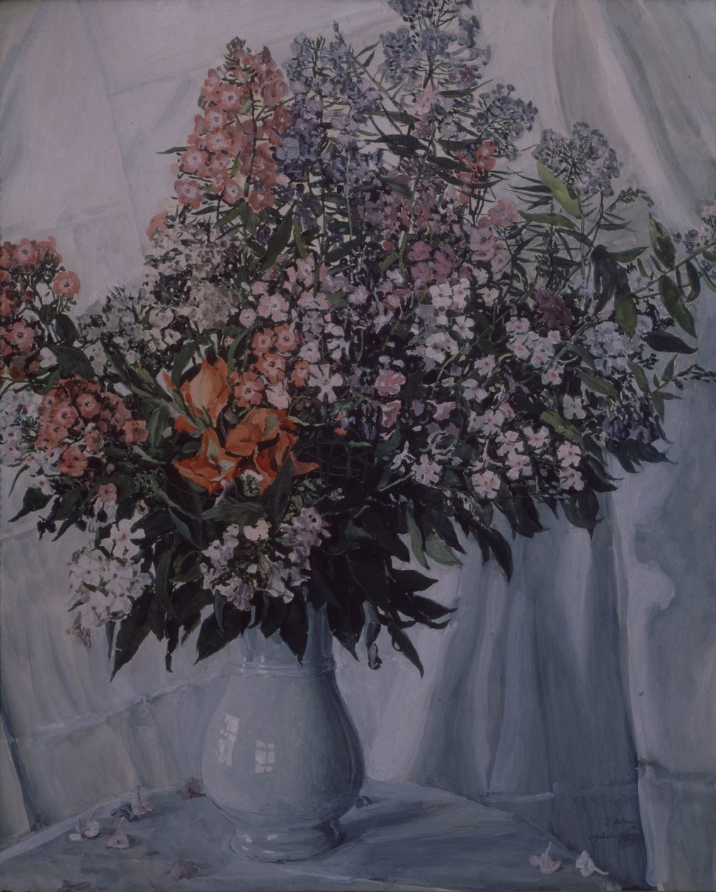 Still life. Phloxes by Aleksandr Jakovlevic Golovin