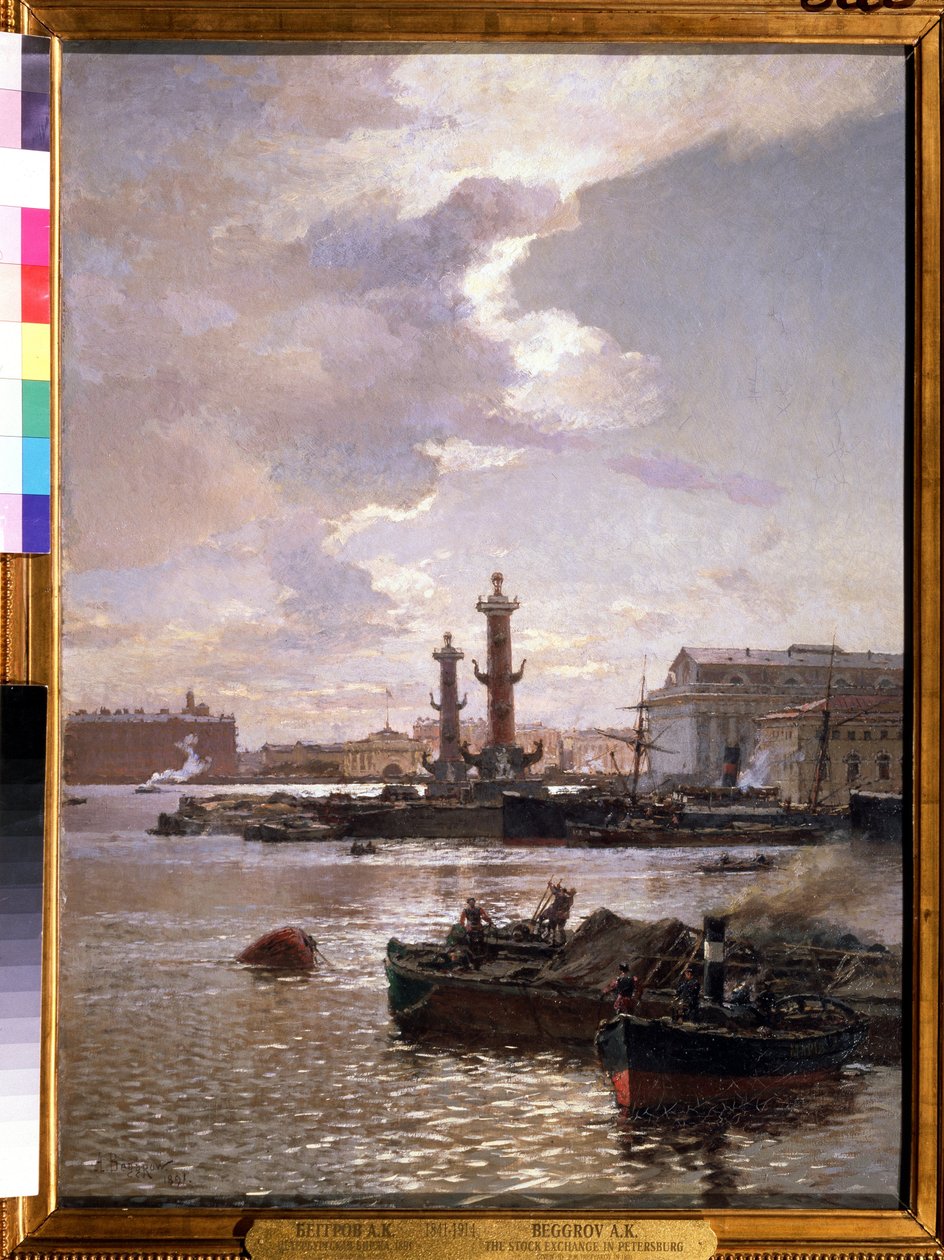 The Stock Market in St Petersburg by Aleksandr Karlovich Beggrov