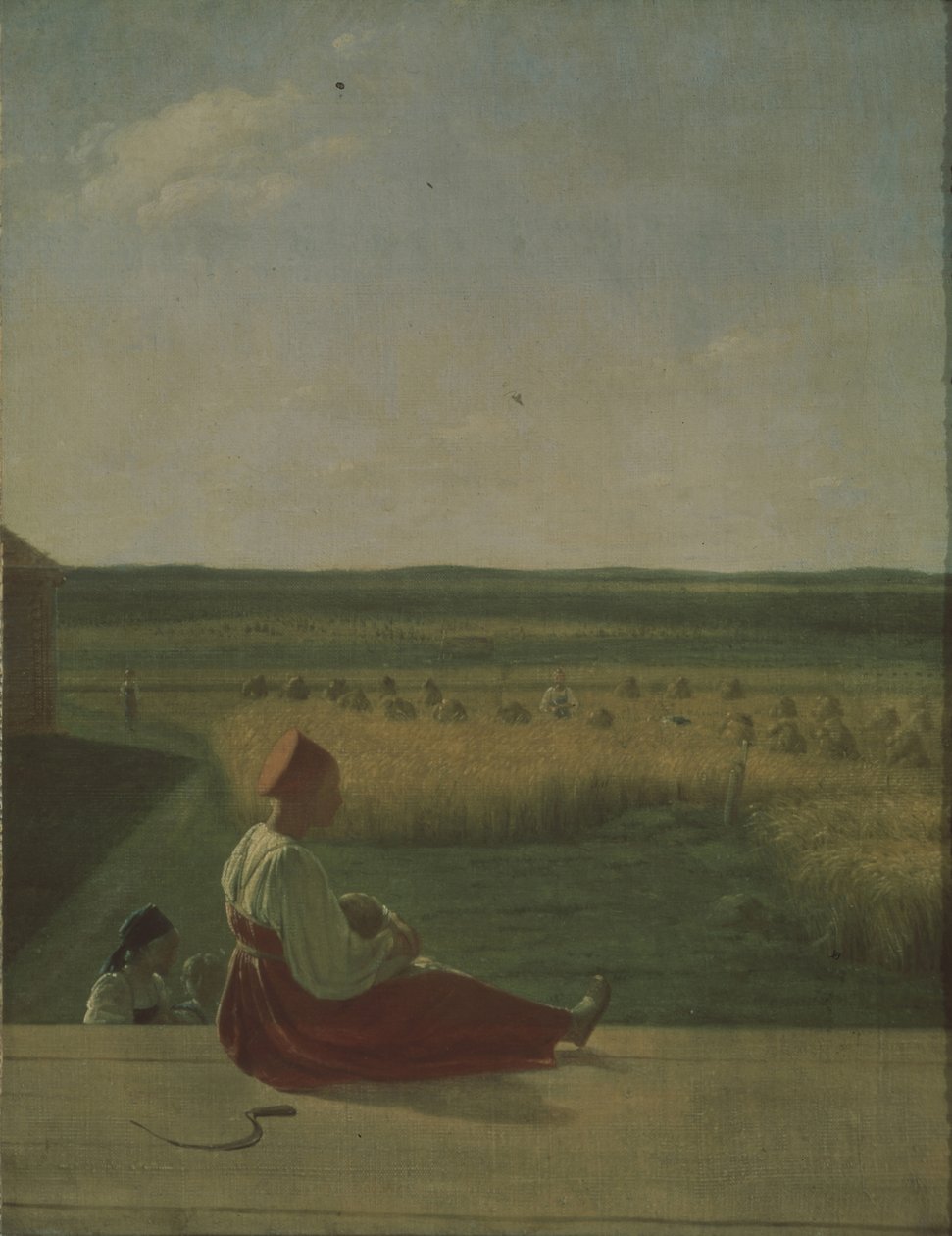 Harvest Time, Summer by Aleksei Gavrilovich Venetsianov