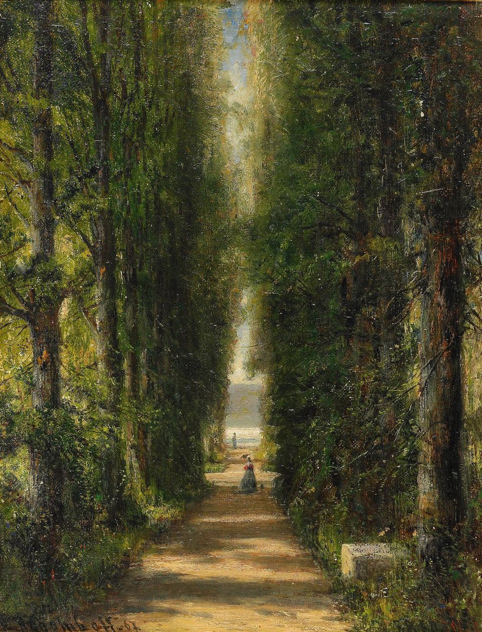 The Avenue, 1867 by Aleksei Petrovich Bogolyubov